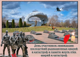 День участников ликвидаций последствий радиационных аварий и катастроф и памяти жертв этих аварий и катастроф День участников ликвидаций последствий радиационных аварий и катастроф и памяти жертв этих аварий и катастроф.